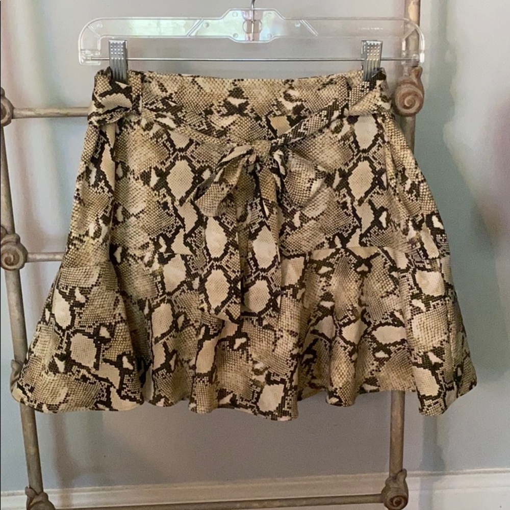 Snakeskin Skort